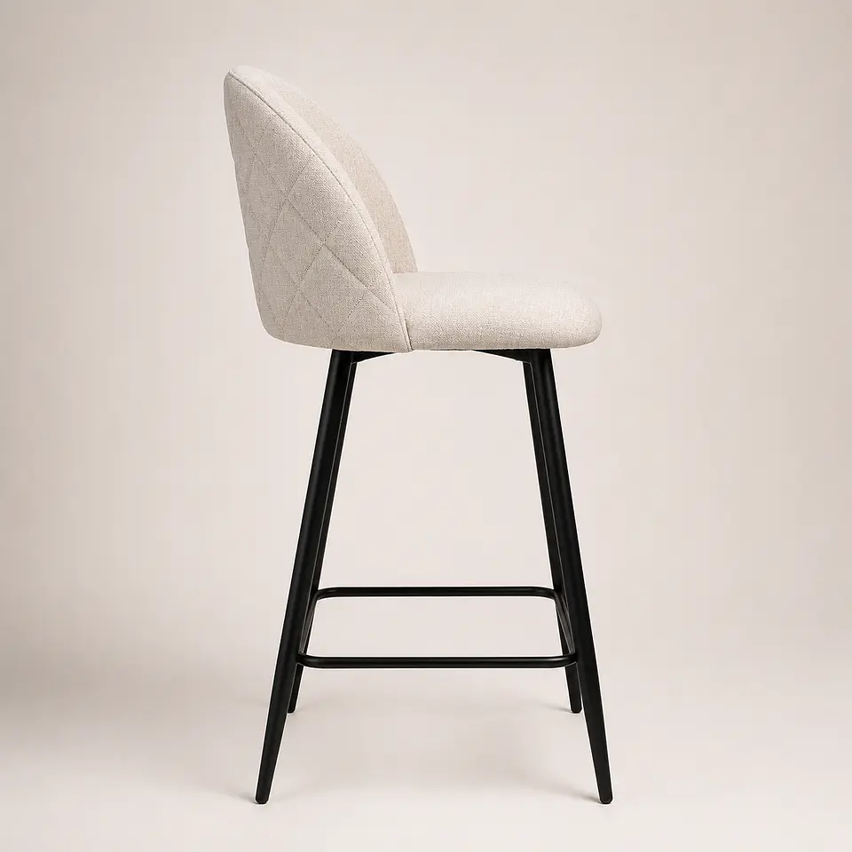 Taburete Berna Lino Base Negro 66cm 9