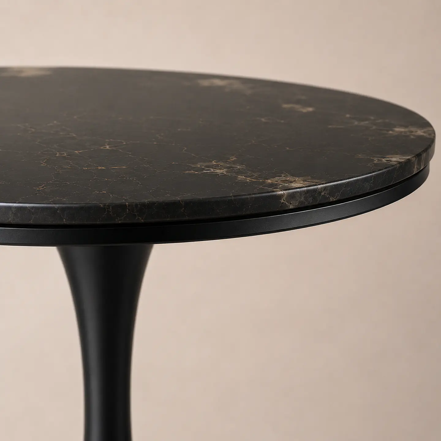 Mesa Tulip Redonda de Cuarzo Calacatta Stone 4