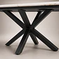 Mesa Ohmioh Rectangular de Cuarzo Calacatta Base Negro - Miniatura 3