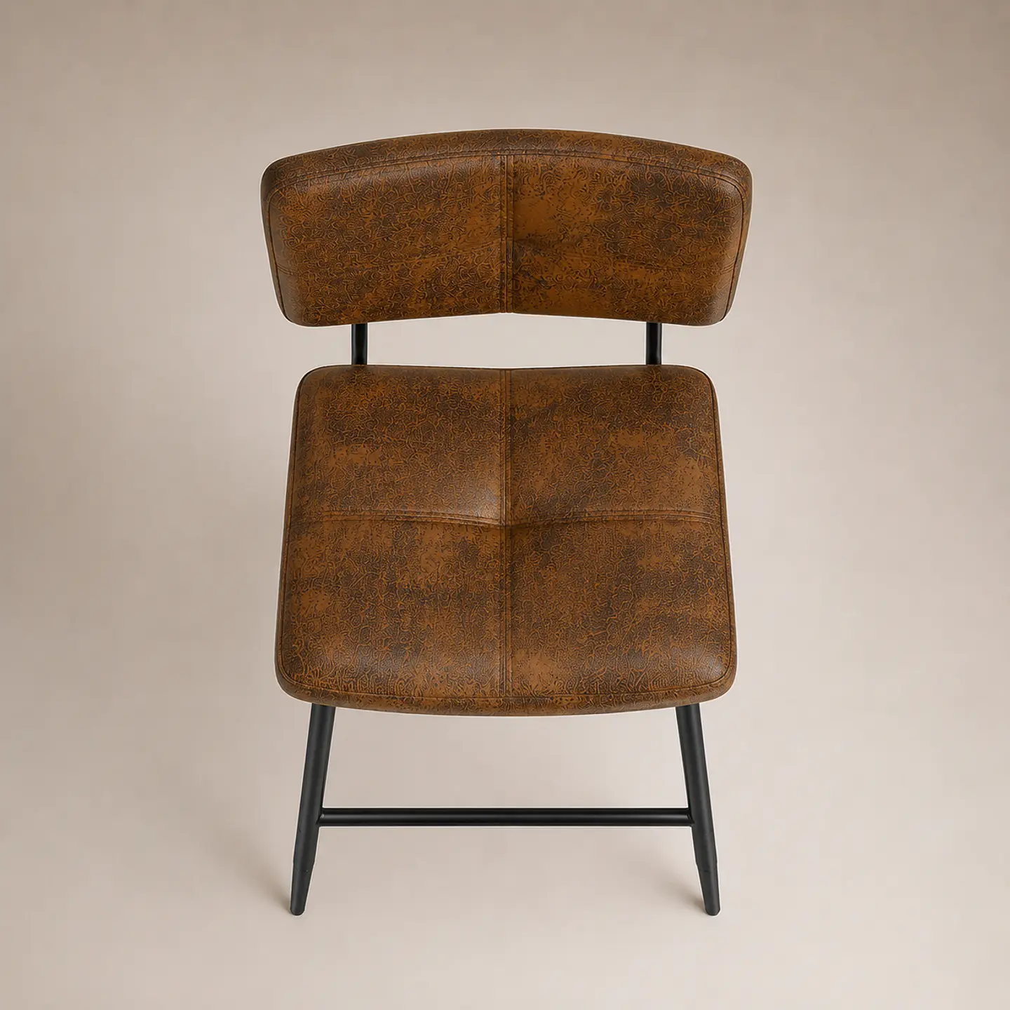 Taburete Vintage Industrial Ecocuero 65cm 7