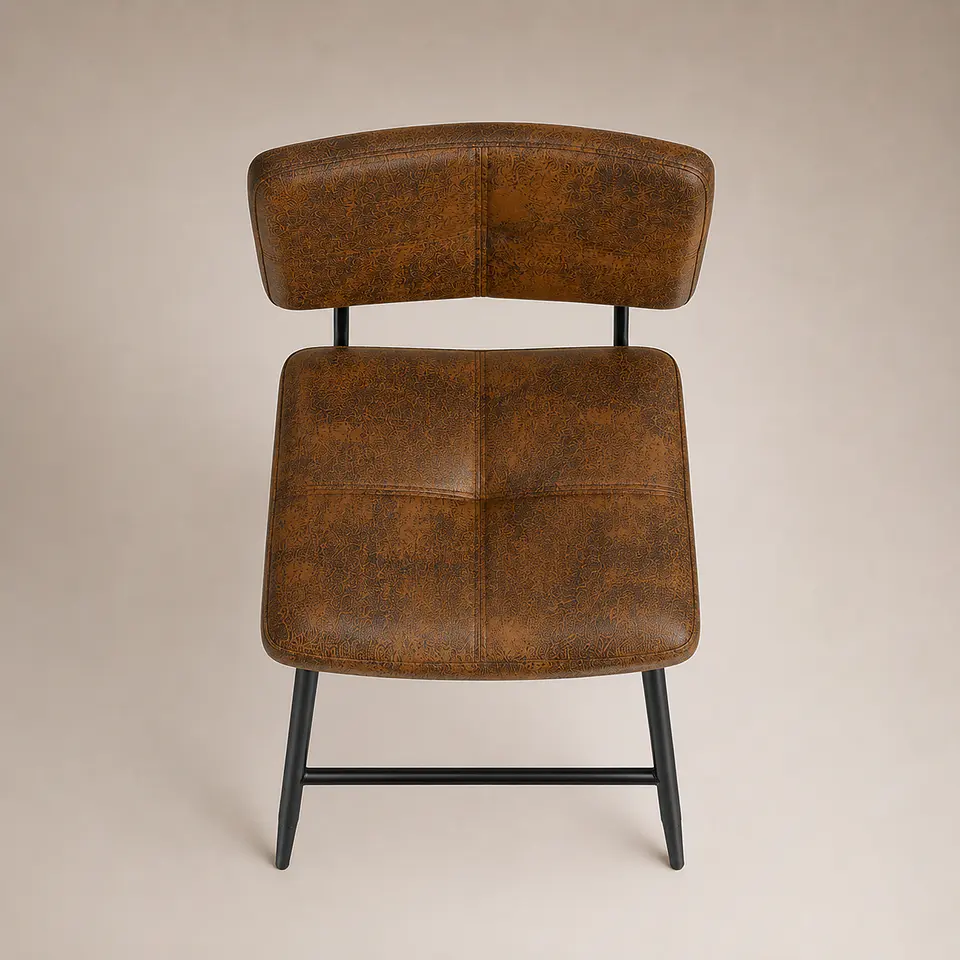 Taburete Vintage Industrial Ecocuero 65cm 7
