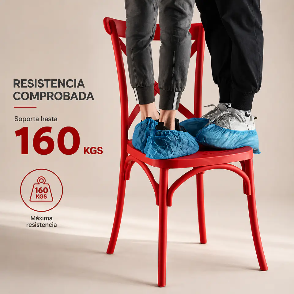 Pack de 2 Sillas Crossback Basic  10