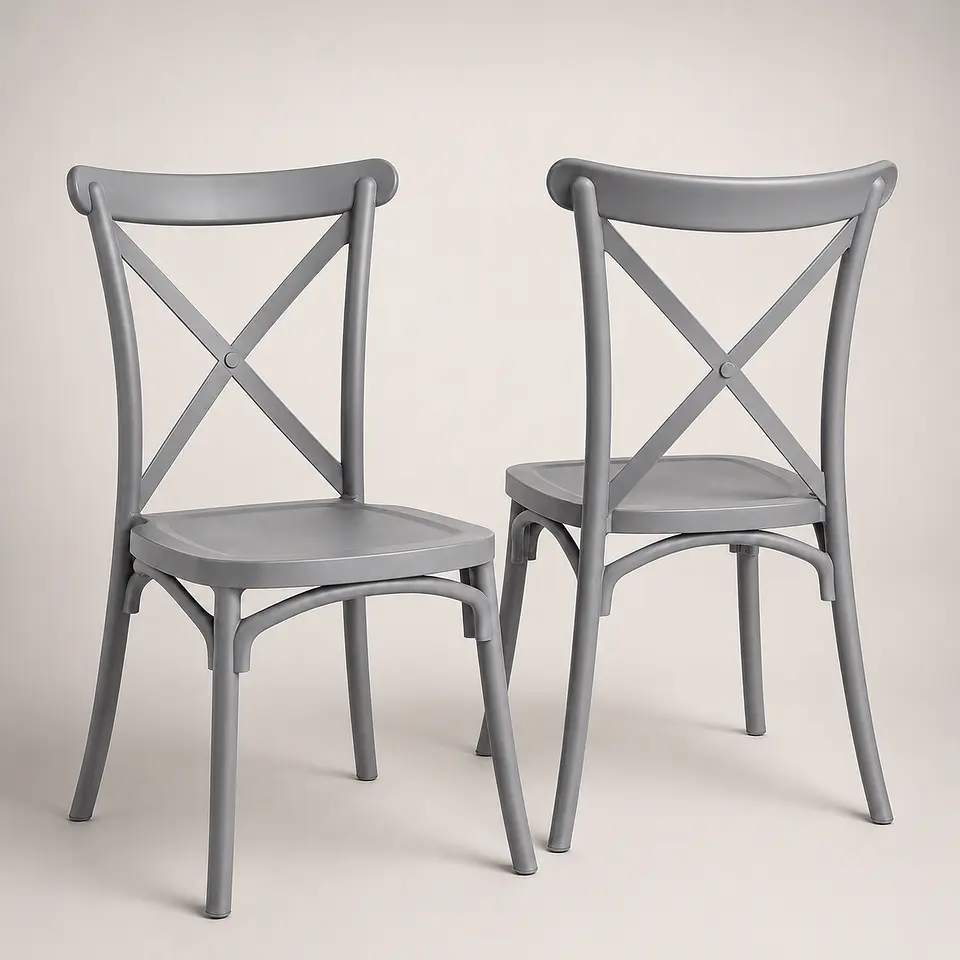 Pack de 2 Sillas Crossback Basic  4