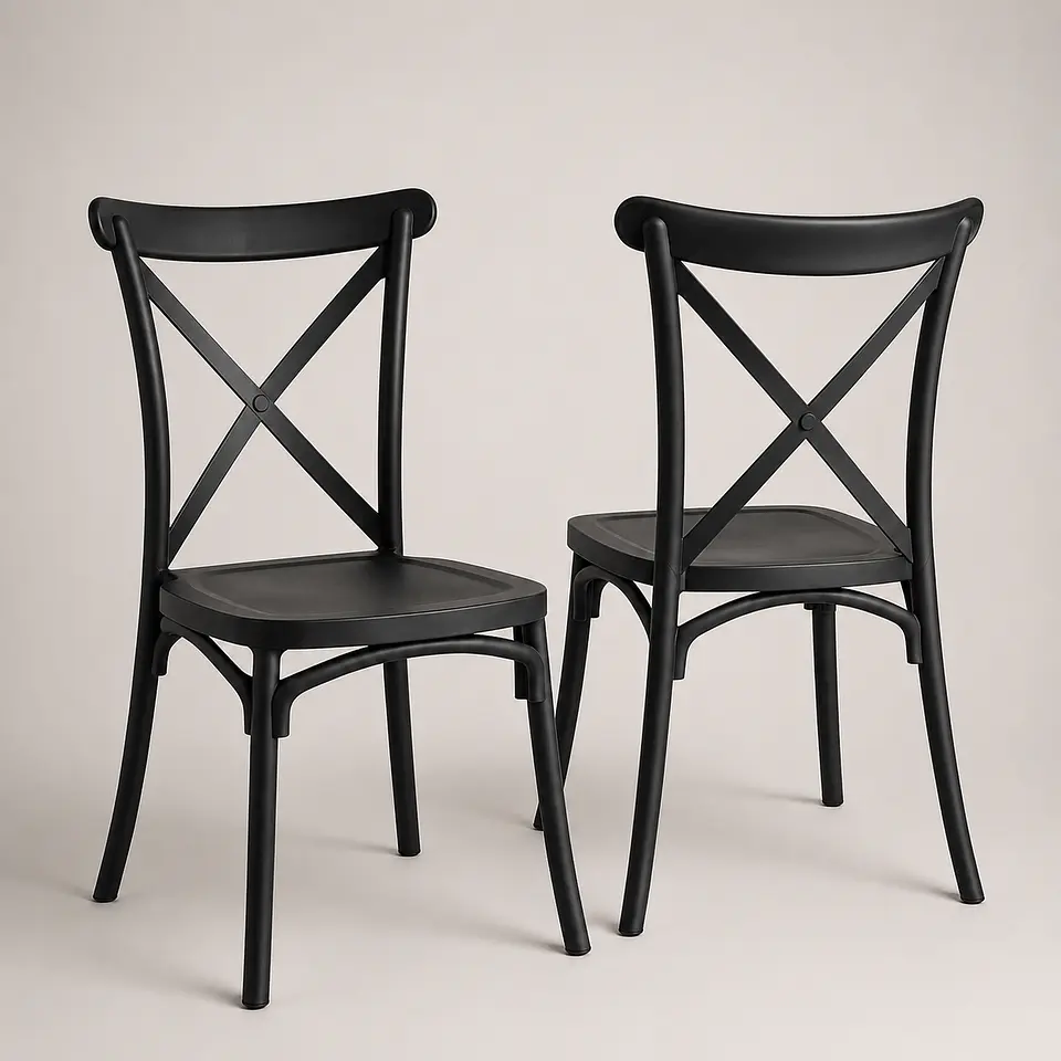 Pack de 2 Sillas Crossback Basic  1