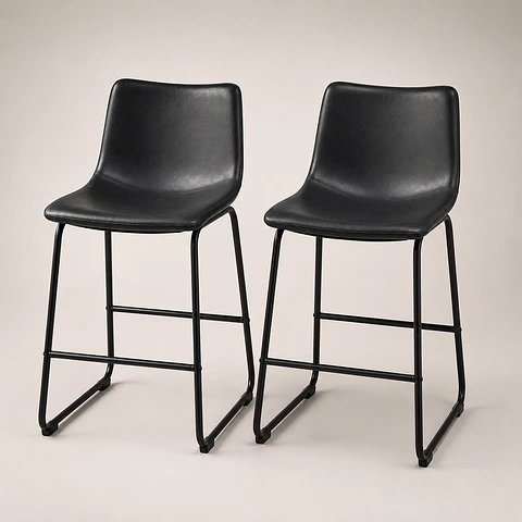 Pack de 2 Taburetes Heritage Ecocuero 64cms 
