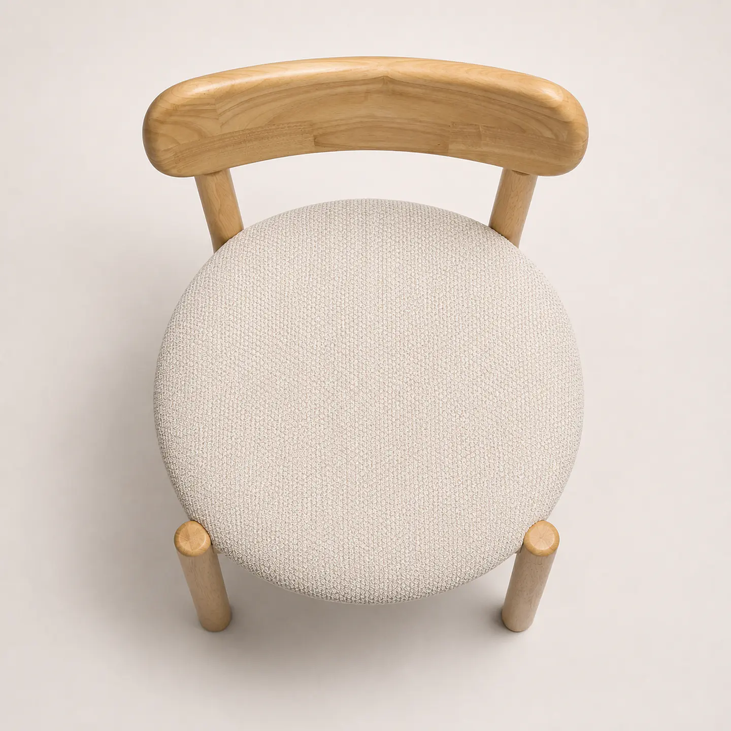 Silla Atlas Acolchada de Madera Natural 5