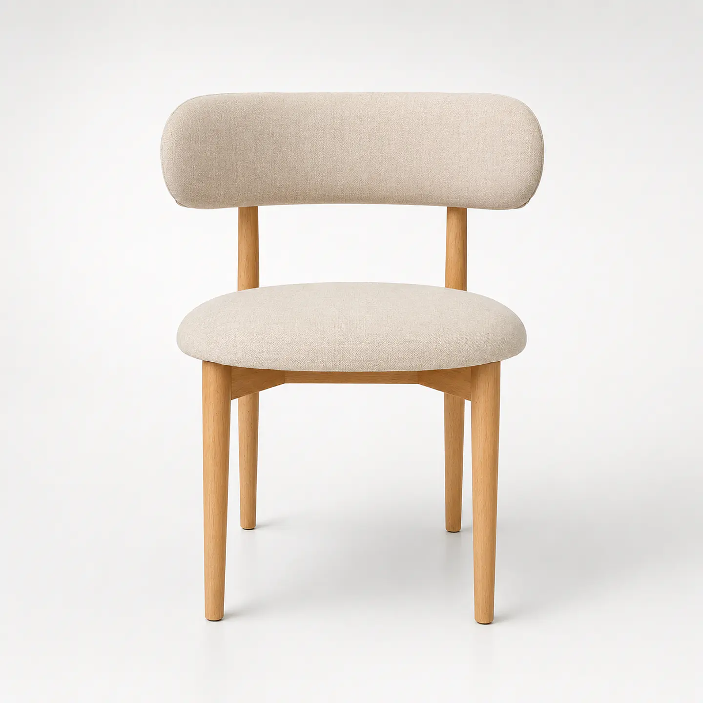 Silla Cesna de Madera Tapiz de Lino  1