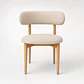 Silla Cesna de Madera Tapiz de Lino  - Miniatura 1