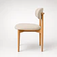 Silla Cesna de Madera Tapiz de Lino  - Miniatura 2
