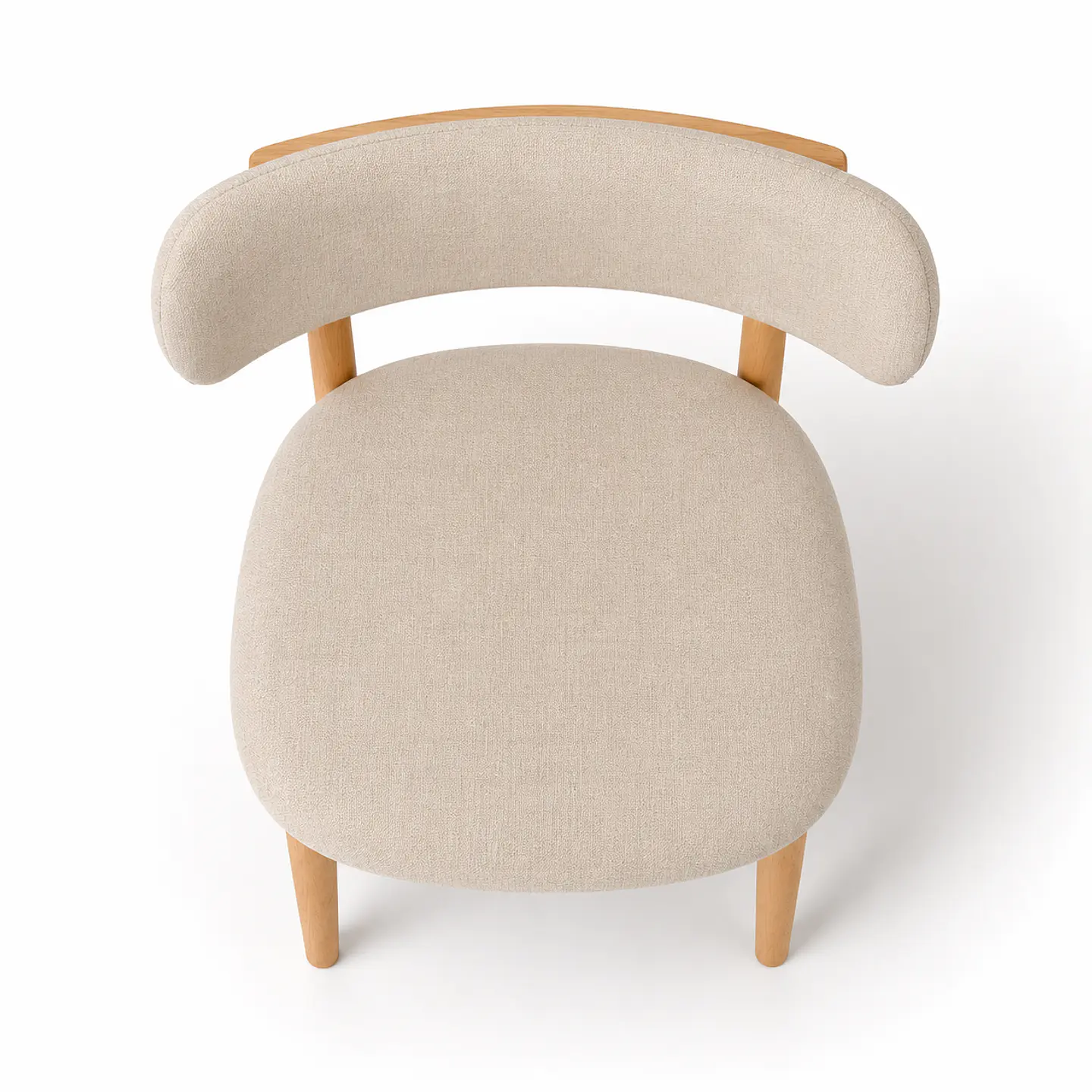 Silla Cesna de Madera Tapiz de Lino  3