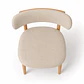Silla Cesna de Madera Tapiz de Lino  - Miniatura 3