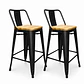 Taburete Tolix Asiento de Madera 64cm - Miniatura 11