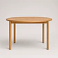 Comedor Mesa Atlas Redonda 100cm + 4 Sillas Atlas de Madera Tapiz de Lino Greige - Miniatura 9