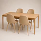 Comedor Mesa Atlas Rectangular 150x90cm + 4 o 6 Sillas Eames de Lino o Felpa - Miniatura 10
