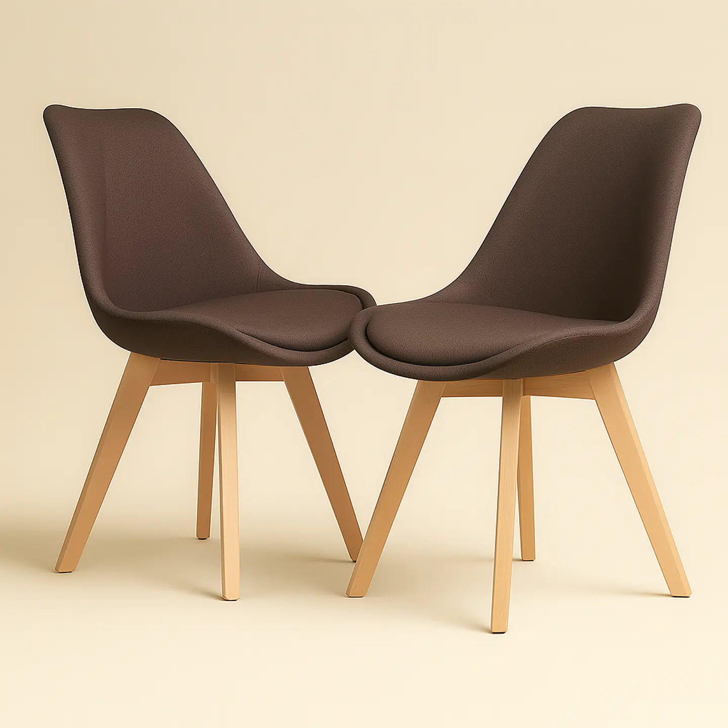 Silla Eames Tulip Lino Acolchada 5