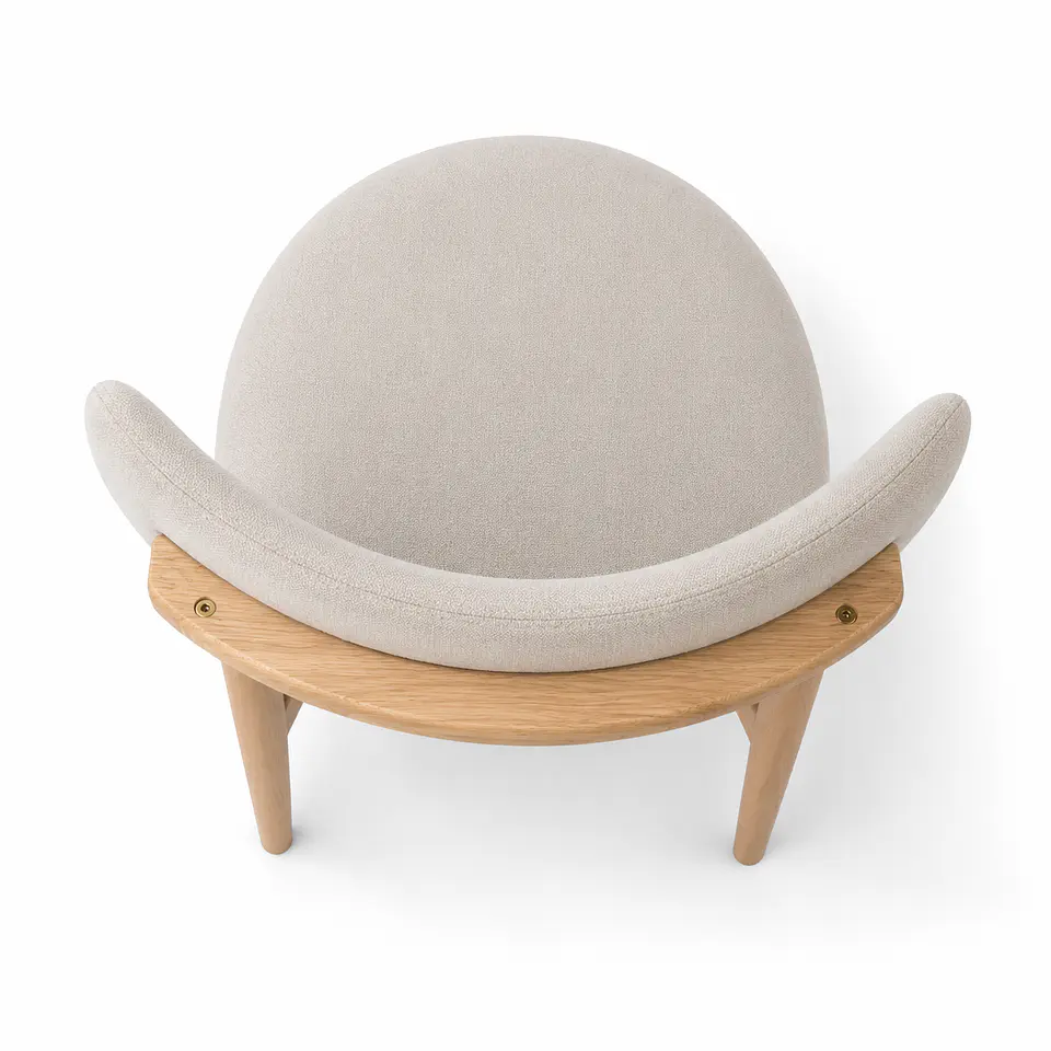 Silla Cesna de Madera Tapiz de Lino  2