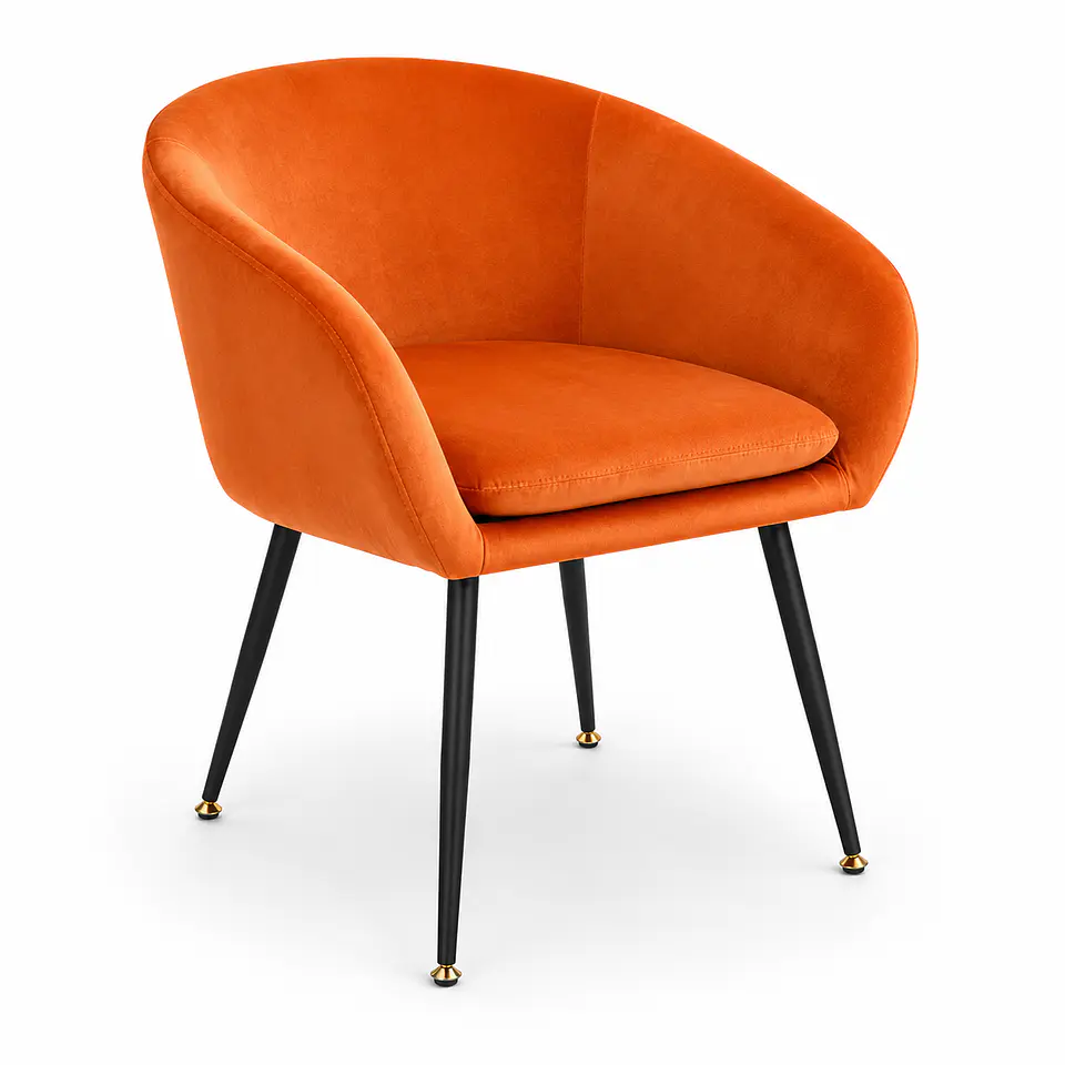 Sitial Detroit Velvet Base Negro 2