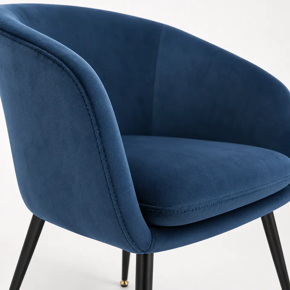 Sitial Detroit Velvet Base Negro 6
