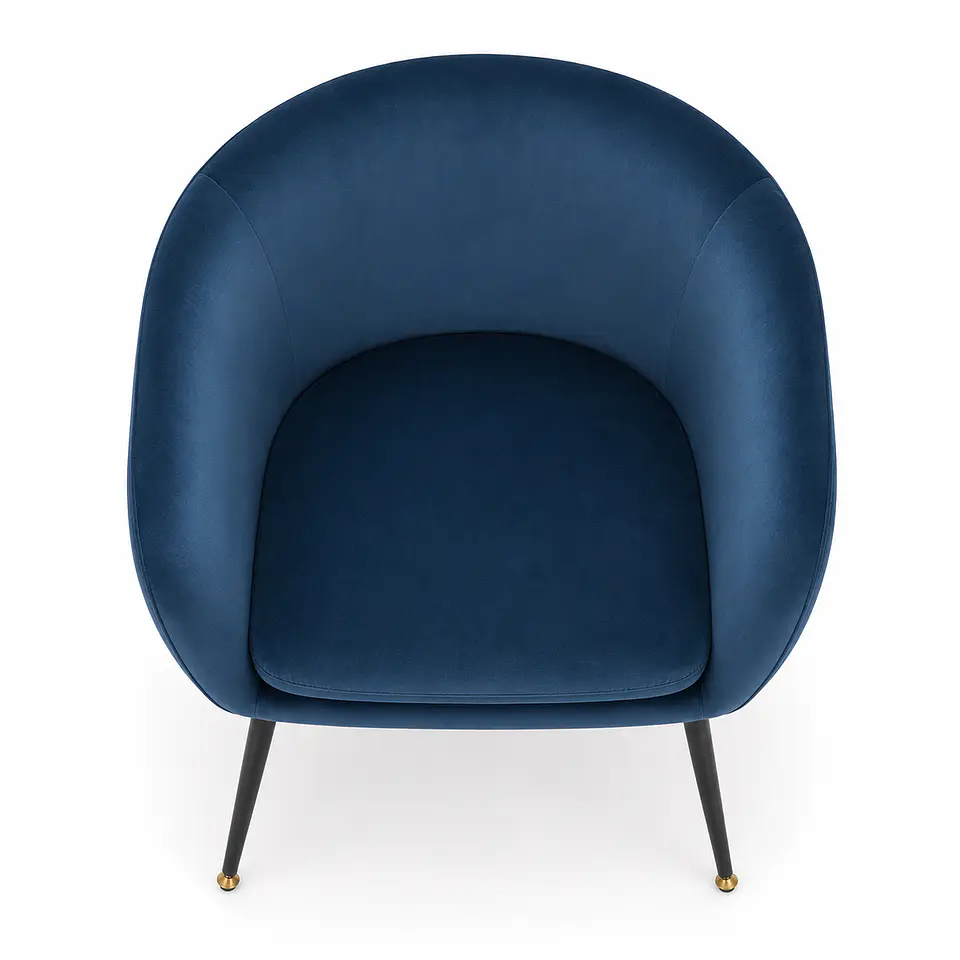 Sitial Detroit Velvet Base Negro 5