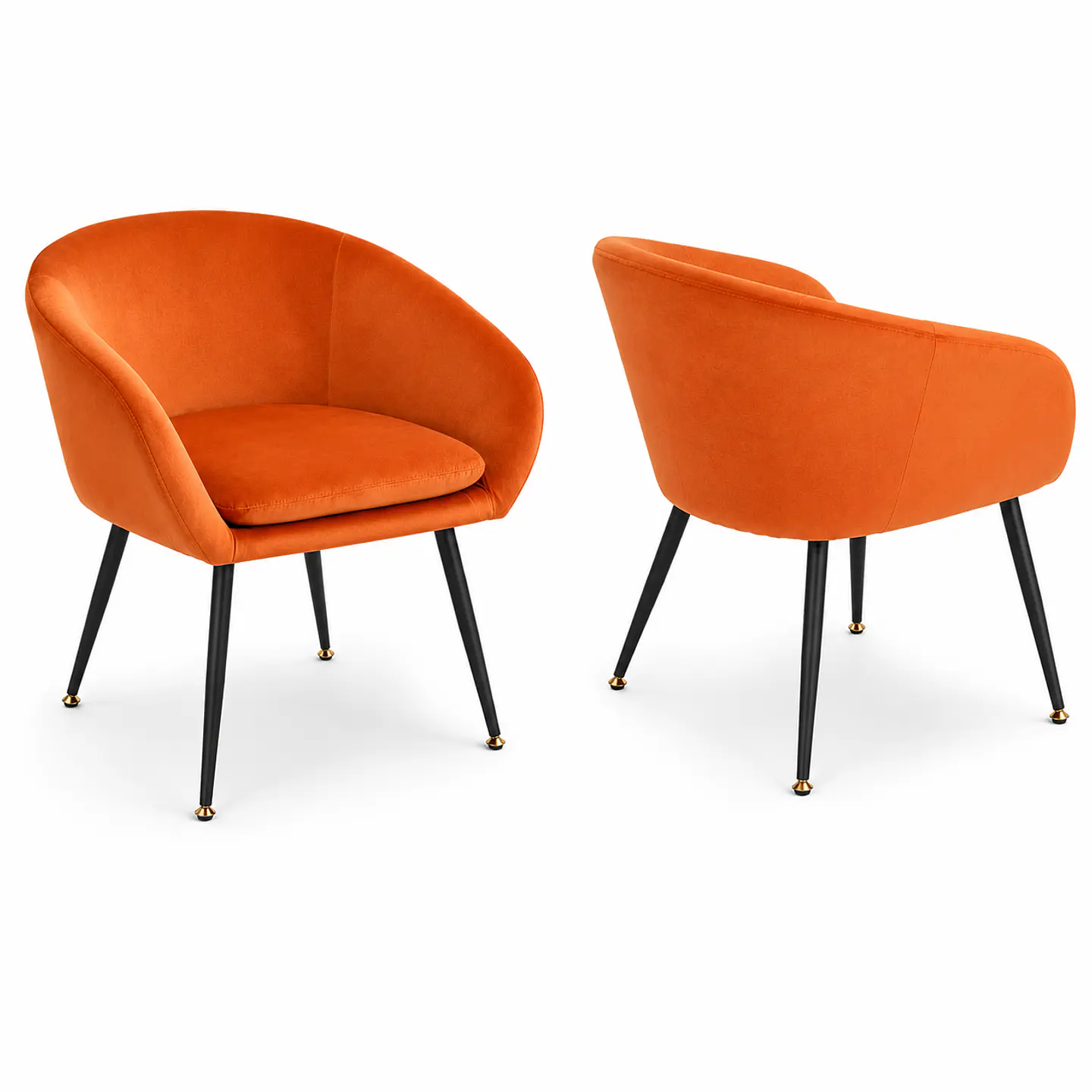 Sitial Detroit Velvet Base Negro 10