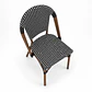 Silla Bistro Parisina Ratan Trenzado Base Nogal - Miniatura 11
