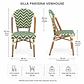 Silla Bistro Parisina Ratan Trenzado Base Natural - Miniatura 13