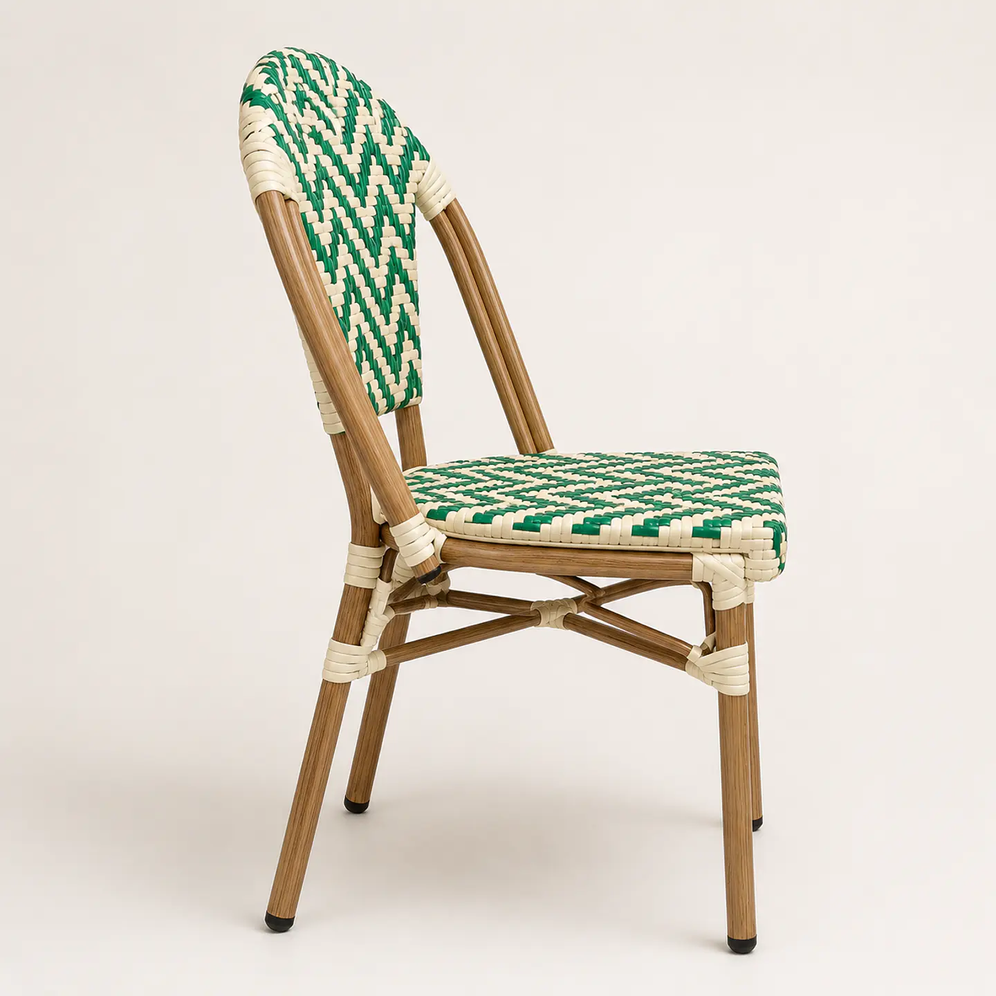 Silla Bistro Parisina Ratan Trenzado Base Natural 8