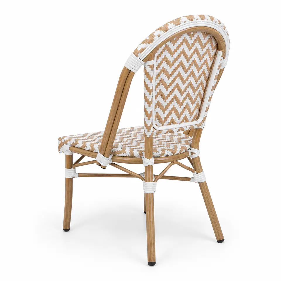 Silla Bistro Parisina Ratan Trenzado Base Natural 10