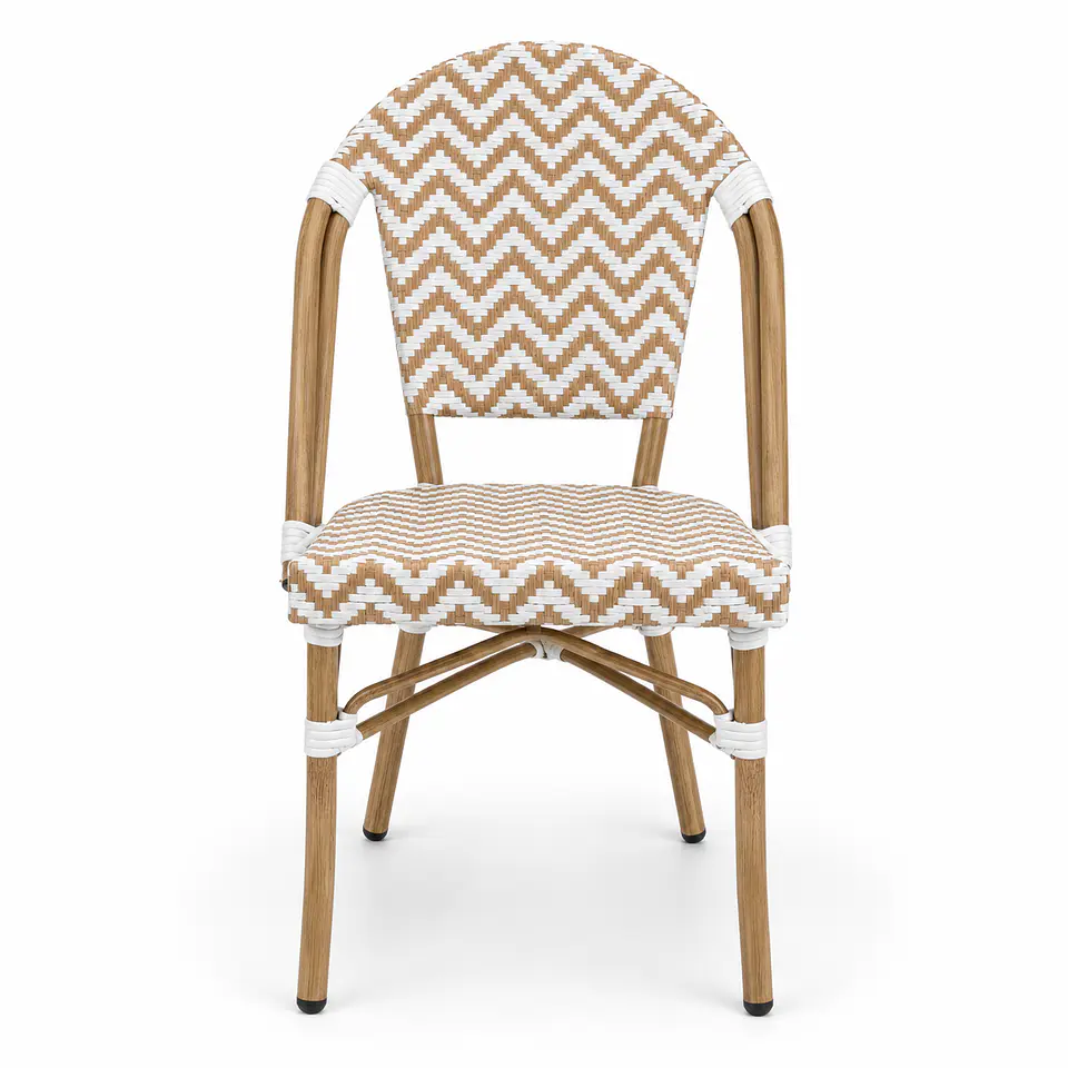 Silla Bistro Parisina Ratan Trenzado Base Natural 1