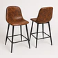 Taburete Eames Ecocuero Café Vintage 65cm - Miniatura 2