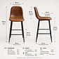 Taburete Eames Ecocuero Café Vintage 65cm - Miniatura 7