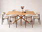 Comedor Ohmioh Rectangular + Sillas Cesna Oak Nogal - Miniatura 2