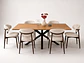 Comedor Ohmioh Rectangular + Sillas Cesna Oak Nogal - Miniatura 1