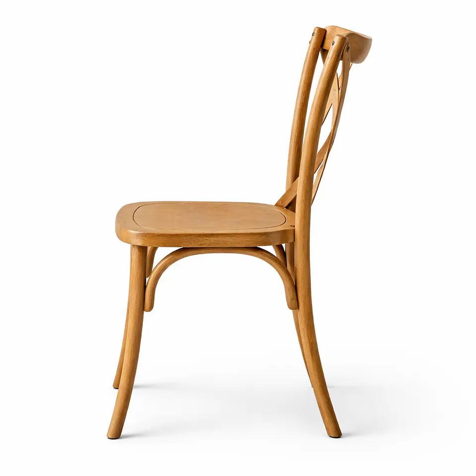 Silla Crossback Basic Oak Café estilo Europeo 4