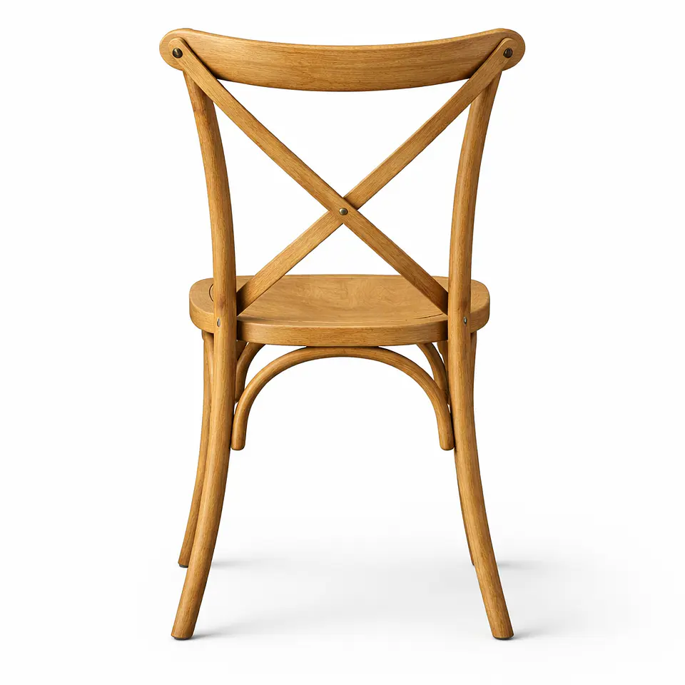 Silla Crossback Basic Oak Café estilo Europeo 6