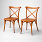 Silla Crossback Basic Oak Café estilo Europeo - Miniatura 11