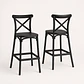 Taburete Crossback Basic Negro 65cm  - Miniatura 7