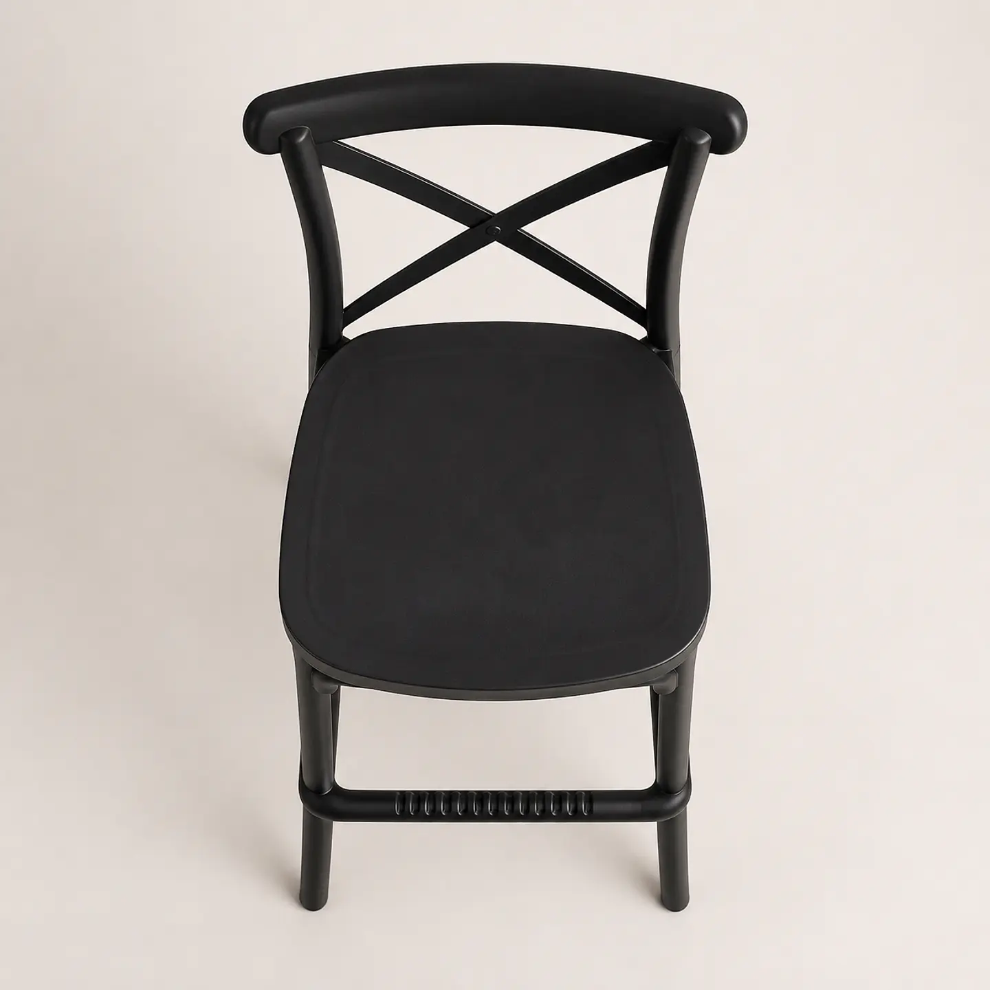 Taburete Crossback Basic Negro 65cm  3