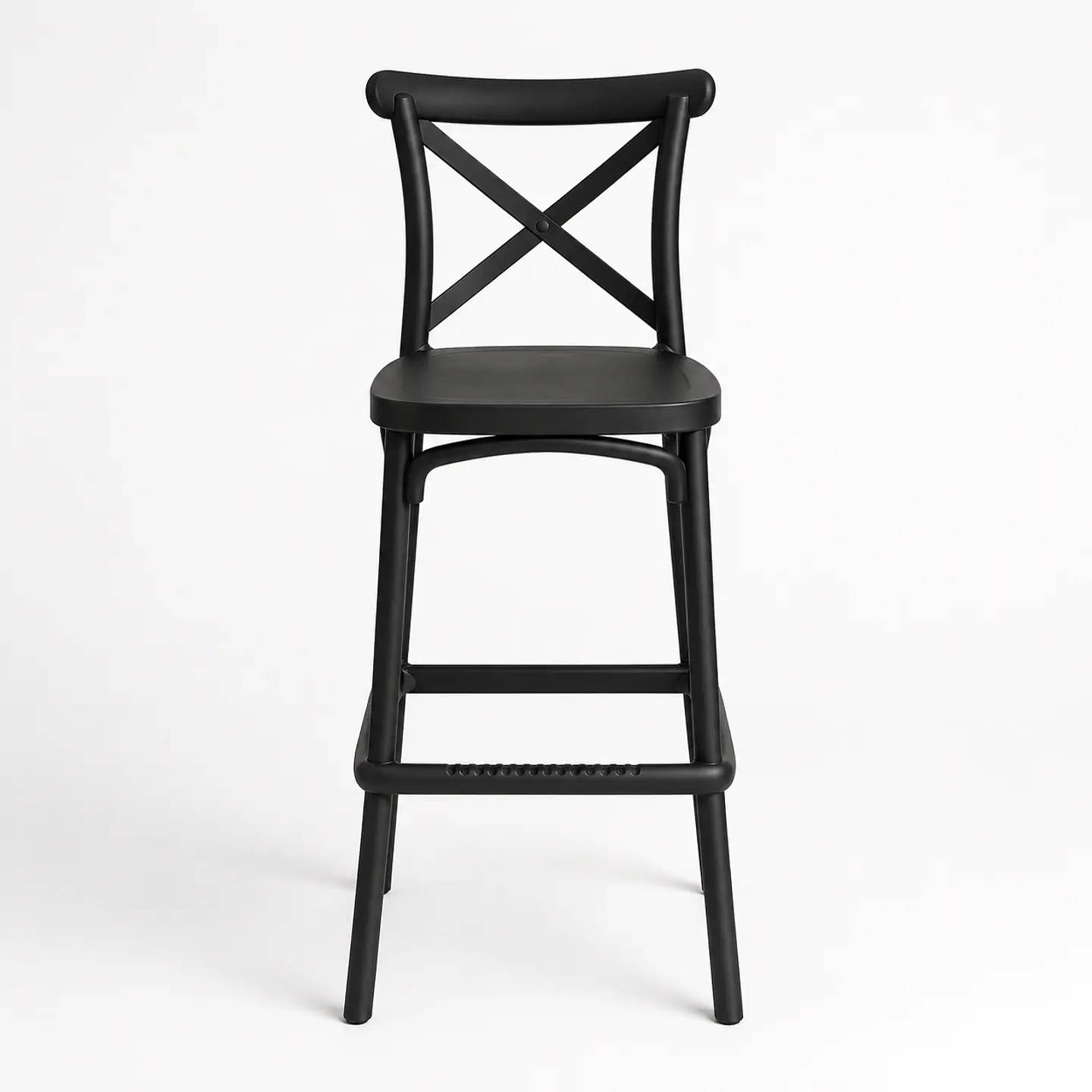 Taburete Crossback Basic Negro 65cm  1