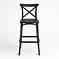 Pack 4 Taburetes Crossback Basic Negro 65cm  - Miniatura 3