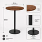 Mesa de Bar Redonda Luca 60 cm - Miniatura 8