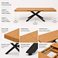 Mesa Nagam Extensible Rectangular 3 en 1 Base Negro - Miniatura 9