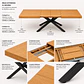 Mesa Nagam Extensible Rectangular 3 en 1 Base Negro - Miniatura 11