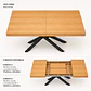 Mesa Nagam Extensible Rectangular 3 en 1 Base Negro - Miniatura 8