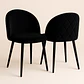 Silla Berna Velvet Base Negro  - Miniatura 12