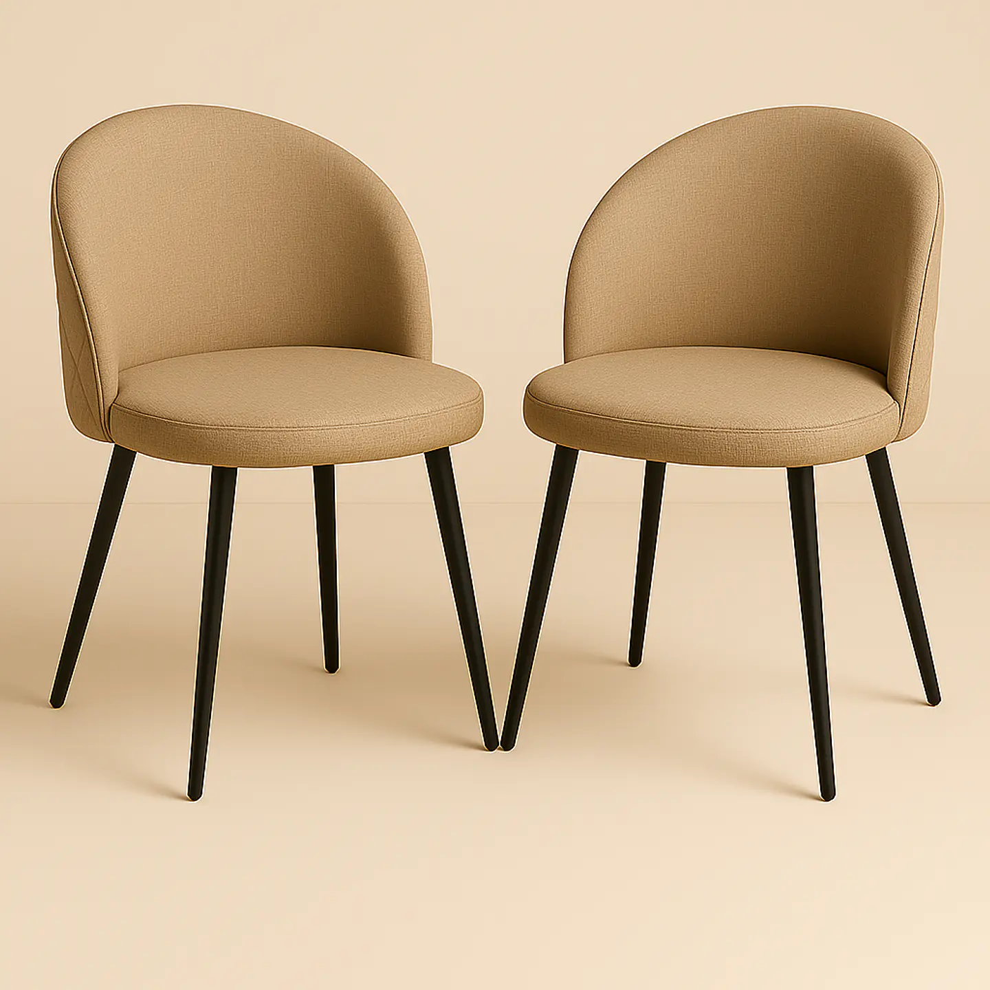 Silla Berna Lino Base Negro 9