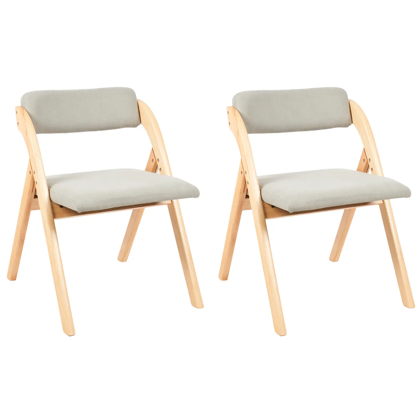 Silla Plegable Acolchada de Lino 11
