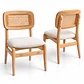 Silla Boho de Madera Acolchado Lino - Miniatura 6
