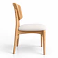 Silla Boho de Madera Acolchado Lino - Miniatura 2