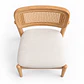 Silla Boho de Madera Acolchado Lino - Miniatura 3